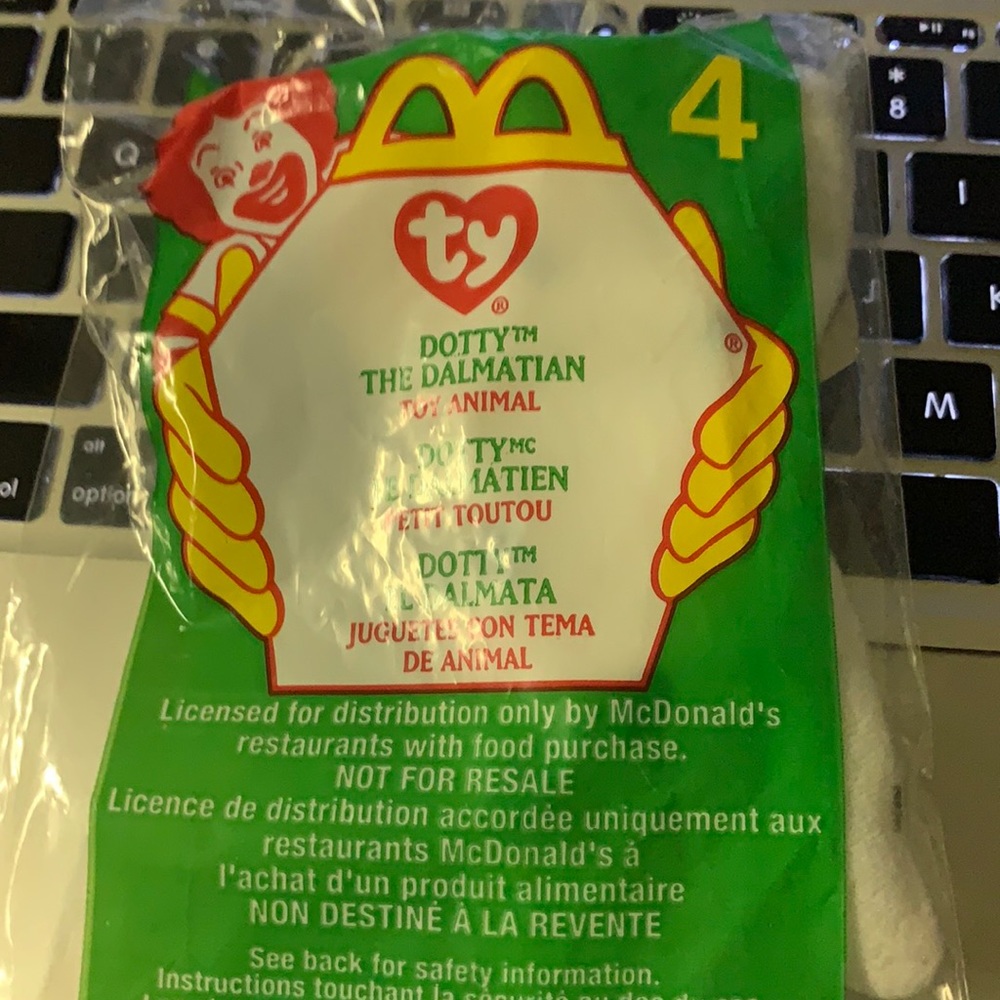 Dotty the Dalmatian McDonald’s TY Beanie Baby